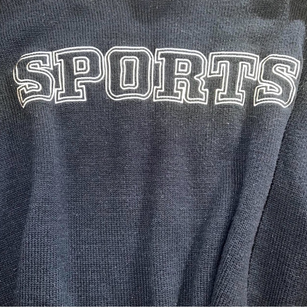 Sincerely Jules Navy Blue Sports Sweater - Small - Picture 2 of 4